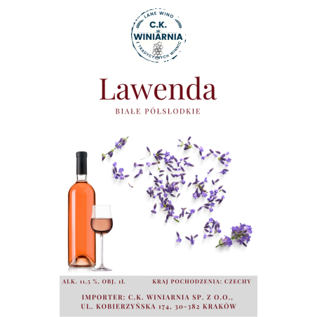 Lawenda - Wino białe półsłodkie