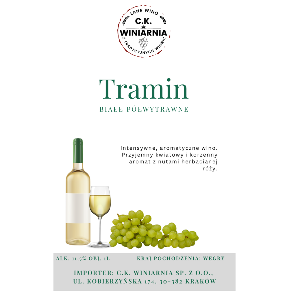 Tramin - Wino białe półwytrawne