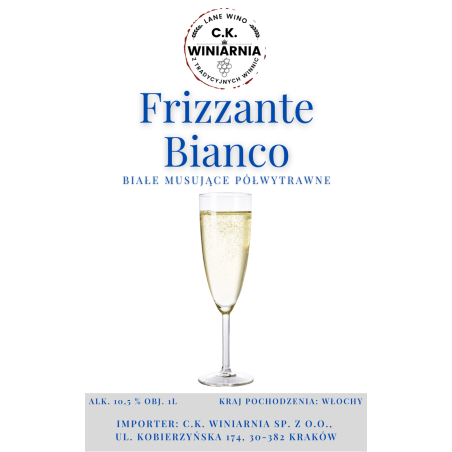 Frizzante Bianco - Wino białe musujące półwytrawne